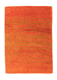 Tapis en laine - 195 x 136 cm - rouille