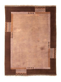 Tapis Népalais - 193 x 142 cm - marron clair