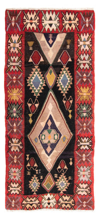 Tapis de couloir Tapis Kelim - Vieux - 300 x 150 cm - multicolore
