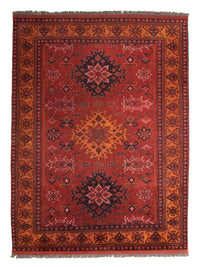 Tappeto afgano - Hatschlu - 313 x 210 cm - rosso scuro