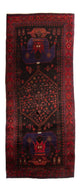 Orientteppich 380 x 146 cm - dunkelblau