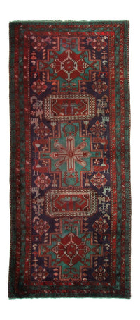 Tapis de couloir Tapis persan - Nomadic - 392 x 132 cm - multicolore