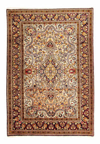 Tapis persan - Ghom - 206 x 142 cm - beige