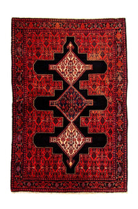 Tapis persan - Classique - 181 x 124 cm - rouge foncé