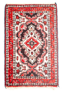 Tapis persan - Nomadic - 79 x 43 cm - rouge