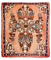 Tapis persan - Classique - 63 x 54 cm - rouge clair
