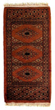 Pakistan Teppich 63 x 32 cm - dunkelrot