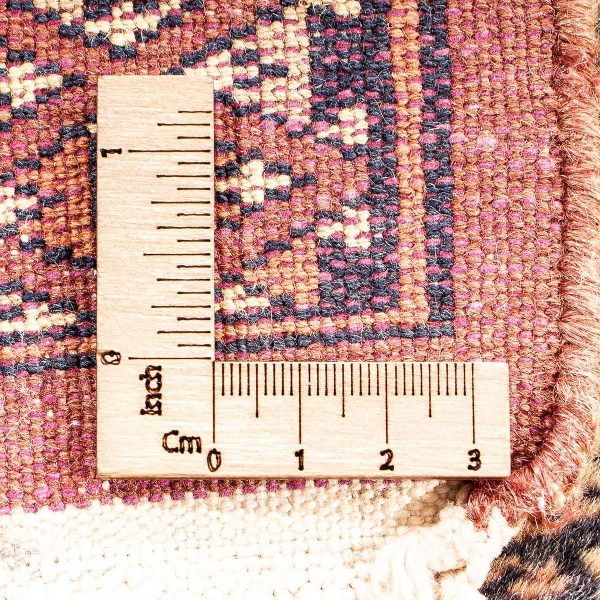 Pakistan Teppich 63 x 32 cm - dunkelrot