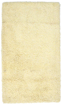 Tapis à poils longs - 158 x 90 cm - beige