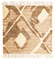 Kelim Teppich - Trendy 63 x 62 cm - hellbraun