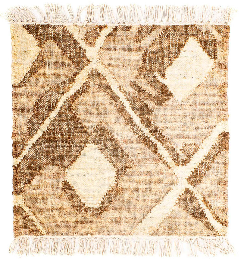 Kelim Teppich - Trendy 63 x 62 cm - hellbraun