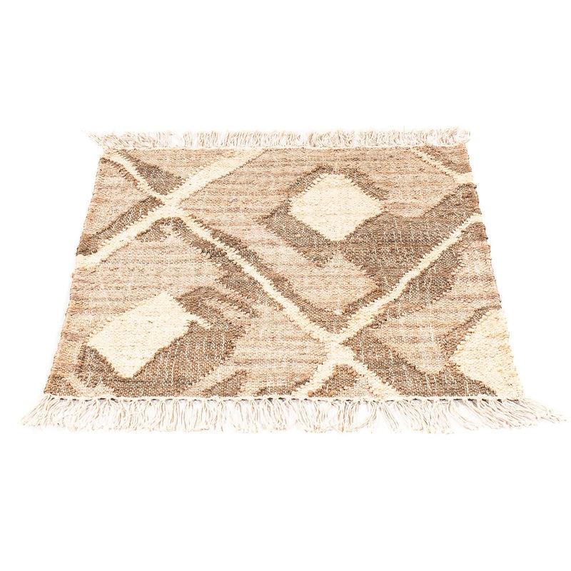 Kelim Teppich - Trendy 63 x 62 cm - hellbraun
