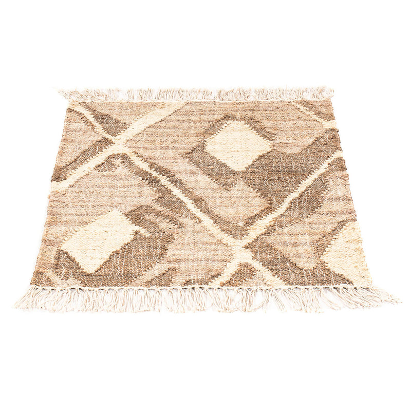 Kelim Teppich - Trendy 63 x 62 cm - hellbraun