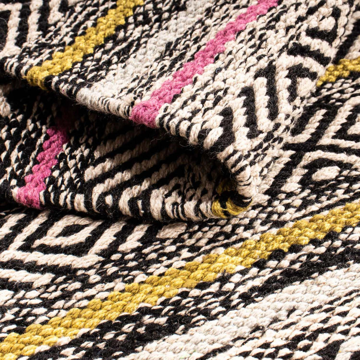 Kelim Teppich - Trendy 90 x 60 cm - mehrfarbig