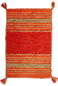 Tapis Kelim - Tendance - 90 x 60 cm - rouge