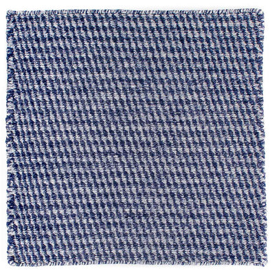 Kelim Teppich - Trendy 63 x 62 cm - dunkelblau