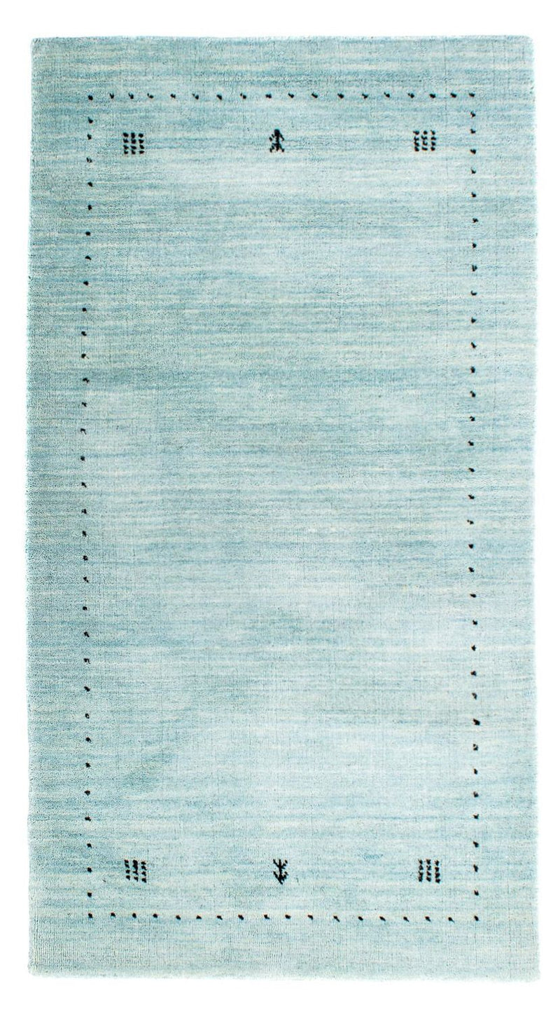 Gabbeh Teppich - Loribaft Indus 140 x 70 cm - hellblau