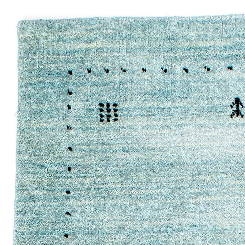 Gabbeh Teppich - Loribaft Indus 140 x 70 cm - hellblau