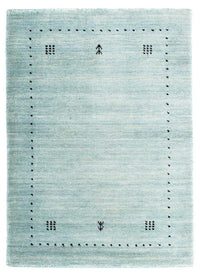 Tapis Gabbeh - Loribaft Indus - 95 x 65 cm - bleu clair