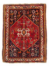 Qashqai Tappeto 115x142cm - Tappeto persiano - Rettangolo / Rosso scuro / 115 x 142 cm Rettangolo