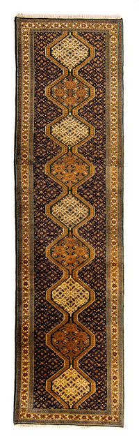 Tapis de couloir Tapis persan - Nomadic - 297 x 70 cm - bleu foncé
