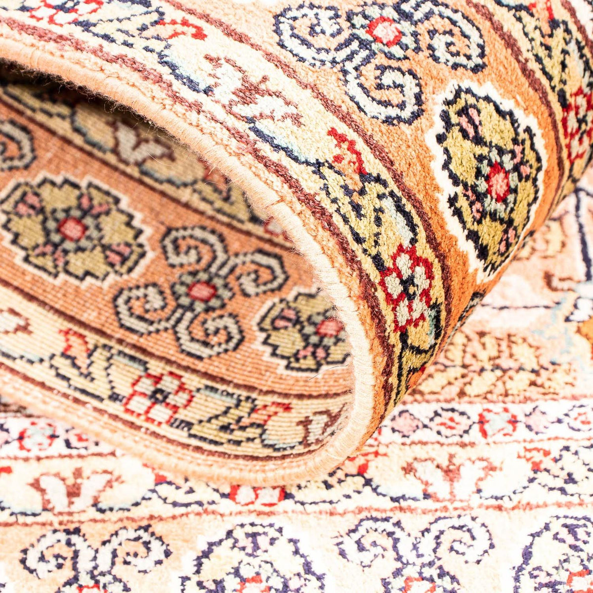 Seidenteppich - Kaschmir Seide 98 x 60 cm Fußmatte