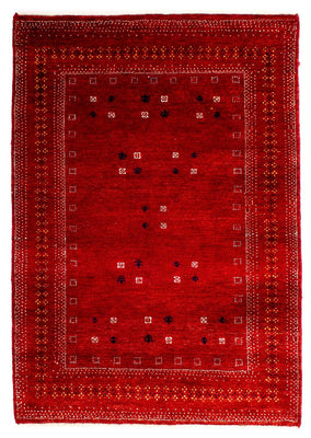 Tappeto Gabbeh - Loribaft Persero - 120 x 81 cm - rosso scuro