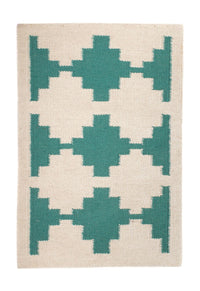 Tapis Kelim - Tendance - 90 x 60 cm - beige