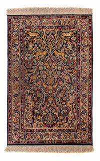 Tapis oriental - Indus - 123 x 81 cm - bleu foncé