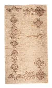 Tapis berbère - 100 x 52 cm - beige
