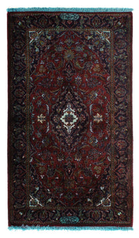 Tapis persan - Keshan - 128 x 70 cm - rouge foncé