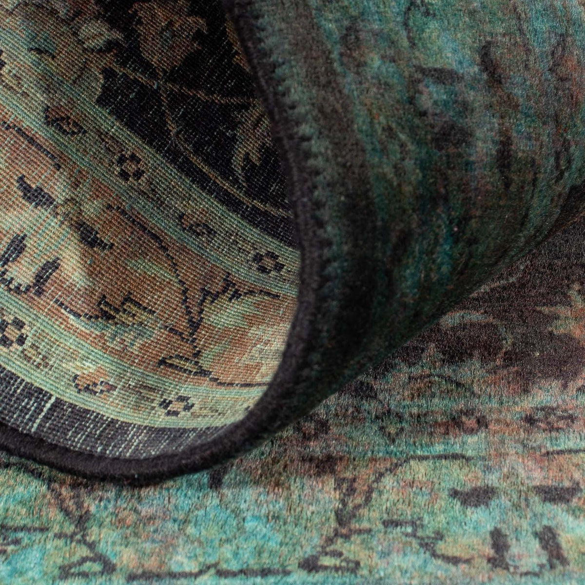 Orientteppich 130 x 76 cm - hellblau