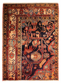 Tapis persan - Nomadic - 120 x 88 cm - multicolore