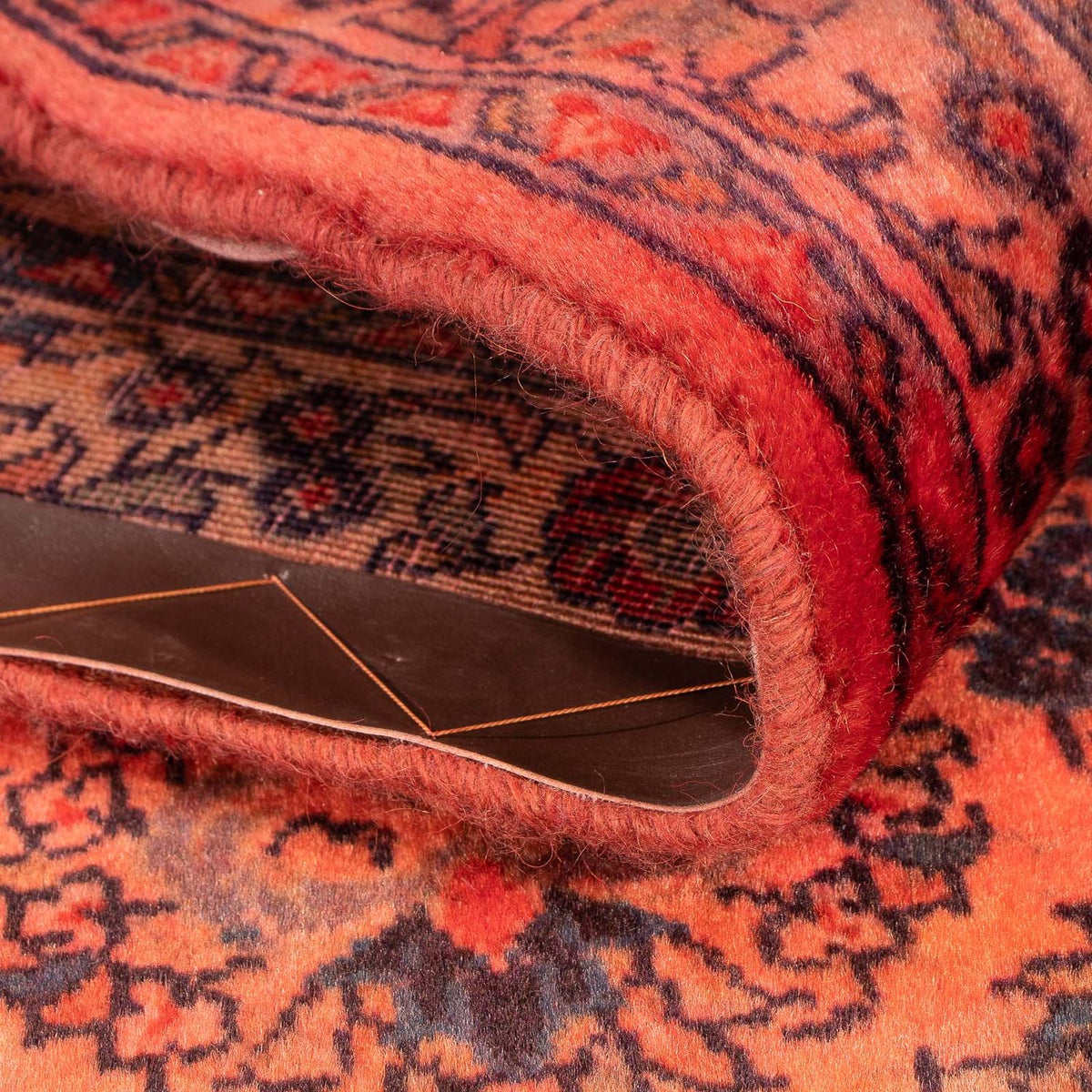 Orientteppich 132 x 68 cm - dunkelrot