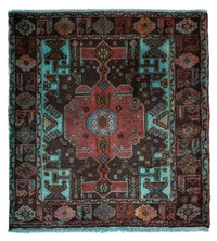 Tapis persan - Nomadic carré  - 108 x 101 cm - multicolore
