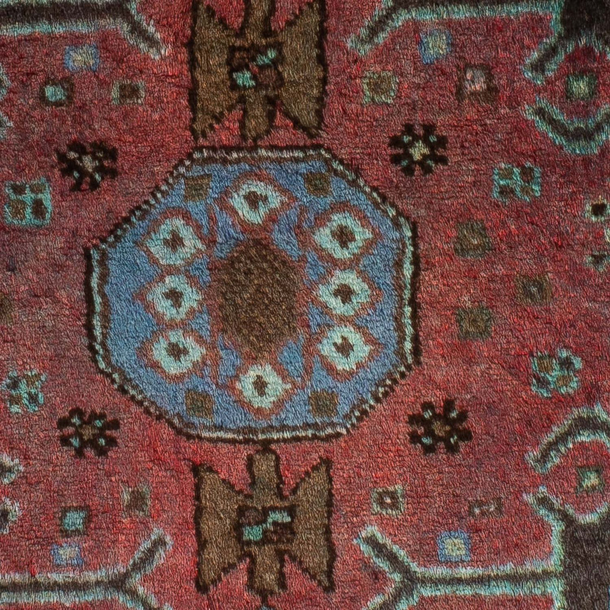 Orientteppich 108 x 101 cm - mehrfarbig