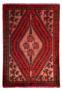 Tapis persan - Nomadic - 150 x 100 cm - rouge foncé