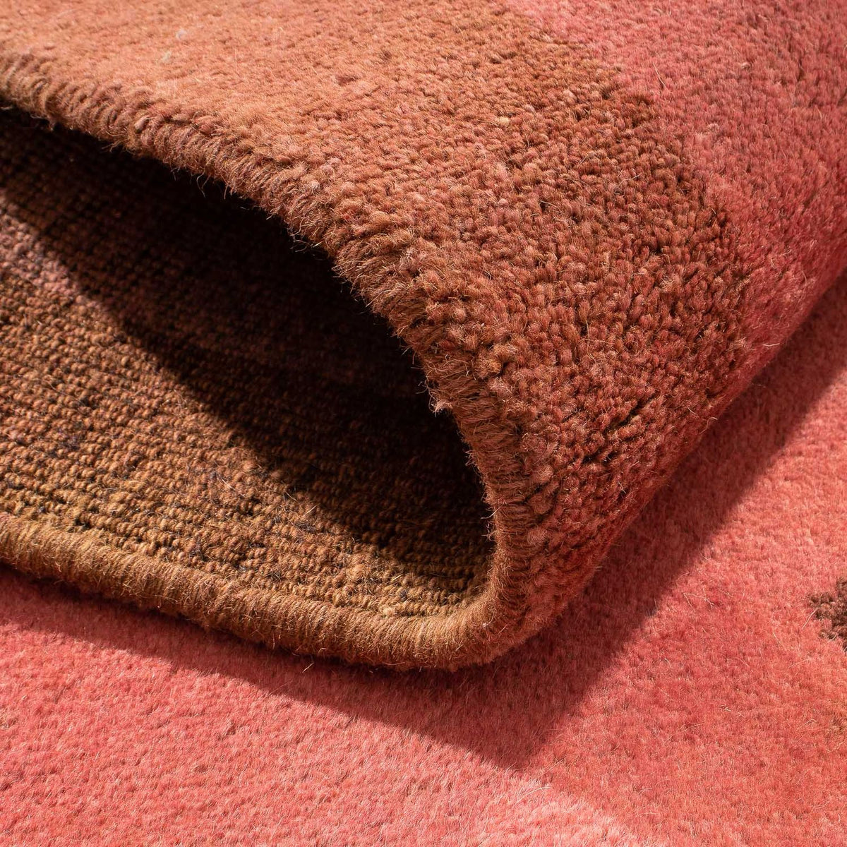 Tapis Gabbeh - Indus - 165 x 109 cm - rouge clair