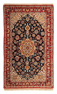 Tapis de couloir Tapis persan - Isfahan - Premium - 175 x 100 cm - bleu foncé