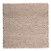 Tapis Kelim - Tendance carré  - 45 x 45 cm - multicolore