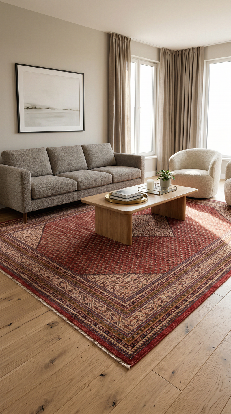 Tappeto Persero - Mir - 320 x 220 cm - rosso