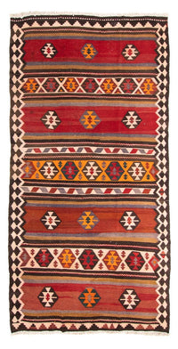 Tapis de couloir Tapis Kelim - Vieux - 300 x 160 cm - multicolore