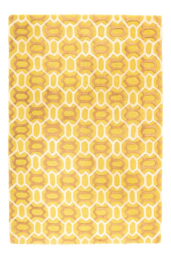 Wollteppich 260 x 180 cm Wohnzimmer Teppich