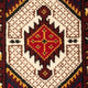 Orientteppich 60 x 40 cm - dunkelrot
