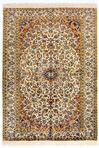 Tapis en soie - Soie du Cachemire - 149 x 89 cm - beige