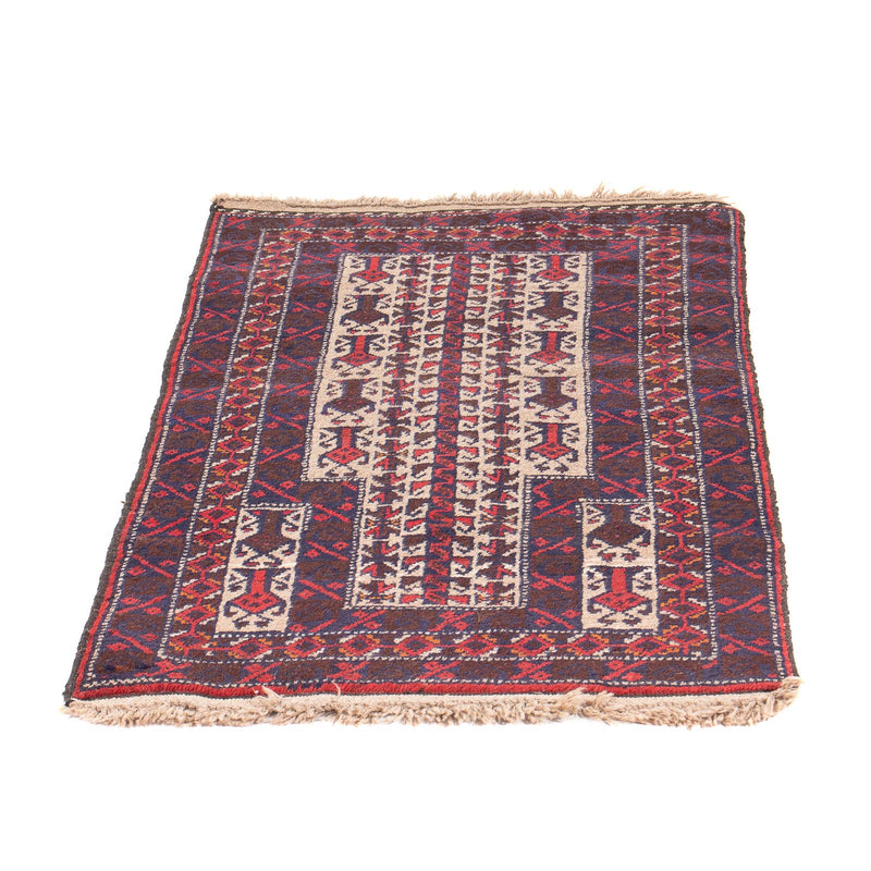 Belutsch Teppich - Gebetsteppich - 113 x 62 cm - beige