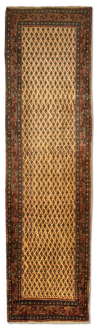 Tapis de couloir Tapis persan - Mir - 300 x 82 cm - or