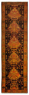 Tapis d'Ardebil Tapis 77x297cm - Tapis persan - bleu foncé - Tapis de couloir / Bleu foncé / 77 x 297 cm Tapis de couloir