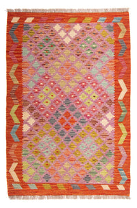 Tapis Kelim - Splash - 147 x 101 cm - multicolore