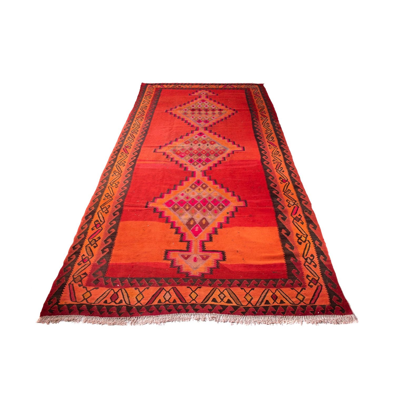 Kelim Teppich - Old 380 x 180 cm - mehrfarbig
